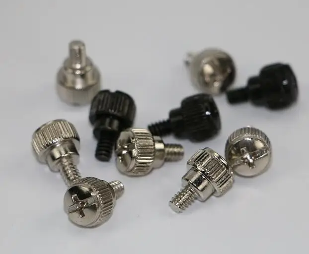 

10Pcs 6#-32*5 Computer Screws PC Case Cooling Round Toolless Adjustment Thumb Screws