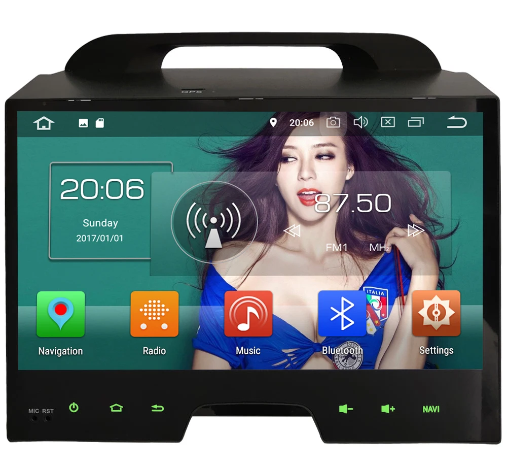 Discount KLYDE 10.1" IPS Octa Core 4G WIFI Android 8 7.1 4GB RAM+32GB Car DVD Multimedia Player Radio Stereo For Kia Sportage R 2010-2015 0