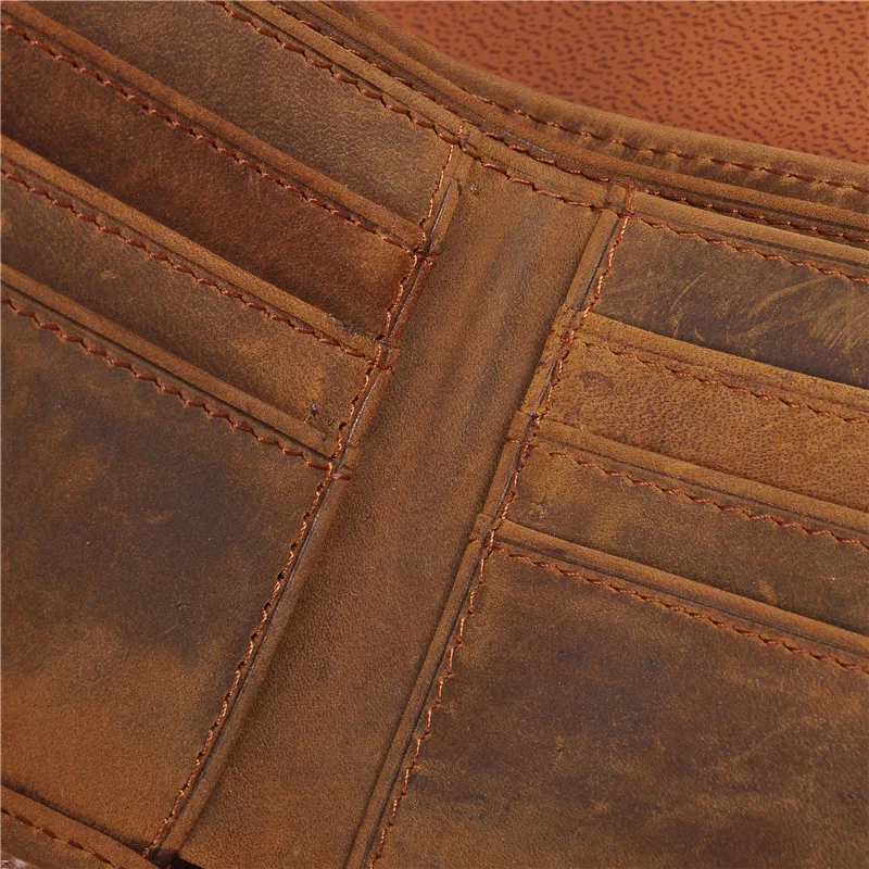 2019 Vintage Crazy Horse Handmade Leather Men Wallets Multi-Functional Cowhide Coin Purse Genuine Leather Wallet For Men 209 2019 Vintage Crazy Horse Handmade Leather Men Wallets Multi-Functional Cowhide Coin Purse Genuine Leather Wallet For Men 209