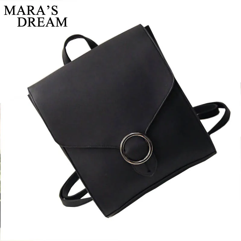 

Mara's Dream 2019 New Solid Color Square Shoulder Bag Female College Wind Casual Simple Backpack Multi-purpose Bag Travel Bag