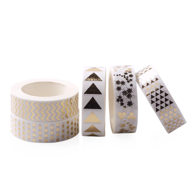 Лента из фольги AAGU треугольная в горошек 5 шт./лот|tape office|design washi tapewashi tape |