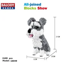 Balody Diamond Blocks Cute Dog font b Model b font Plastic font b Building b font