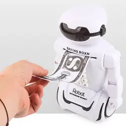 Универсальный электронный Сейф денежный ящик робот музыкальная экономия денежный ящик монета банка настольная лампа для детской игрушки