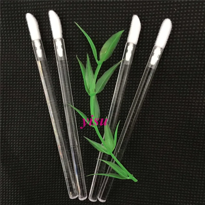 

1000 Pcs Transparent Handle Disposable Lip Mini lip Stick Wands Applicator Brush Makeup Brushes Tools Wholesale