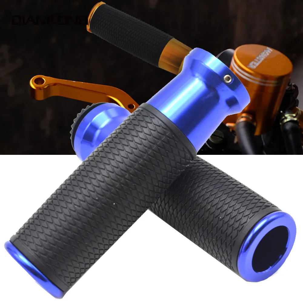 

CNC Aluminum Rubber 7/8" 22mm Motorcycle Handle Grip Handlebar Hand Grips For Honda CB400 Shadow 750 MSX125 CB500X CBR 1000RR