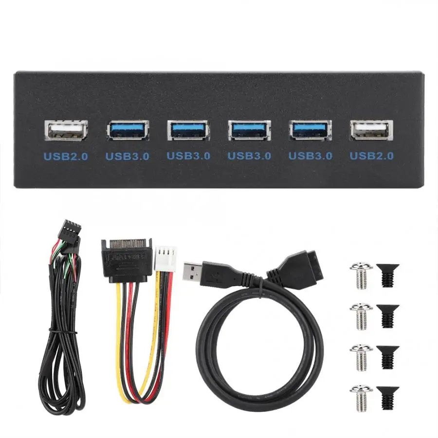 4 порта USB 4,0+ 2 порта USB 2,0 оптический привод Передняя панель соединительный кабель