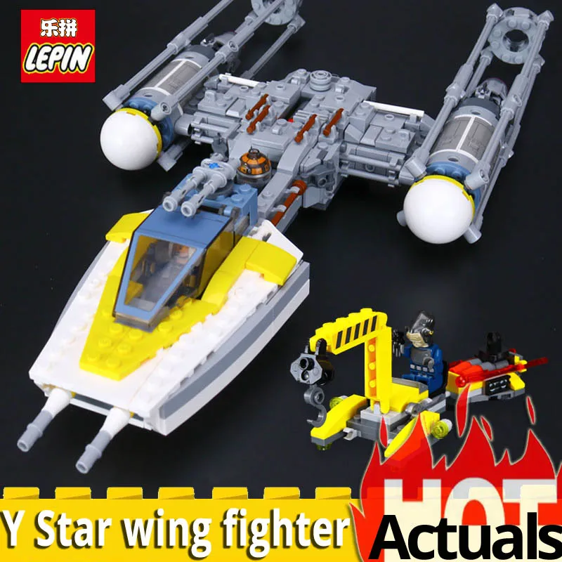 

Lepin 05065 New 691Pcs Genuine Star Series The Y-Starfighter wing Set Building Blocks Bricks Educational Toys Gift 75172 War