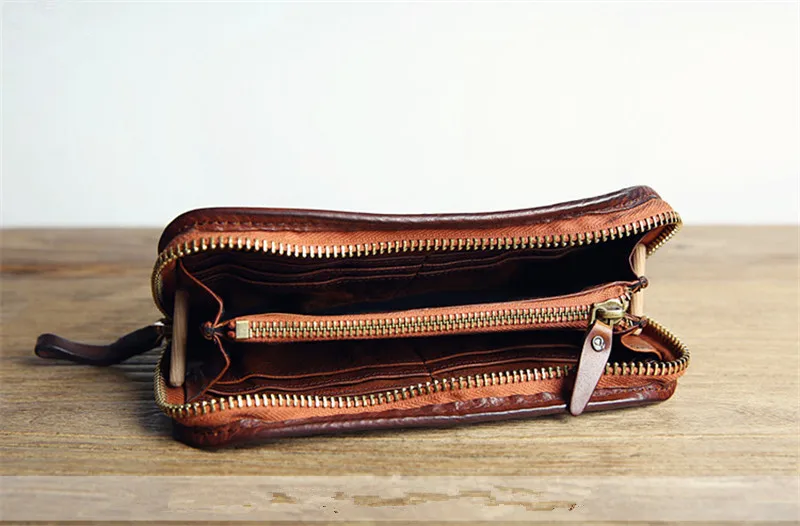 GUMST, брендовая мужская сумка-клатч из натуральной яловой кожи, деловая мужская сумка, большой вместительный кошелек из коровьей кожи, мужская сумка