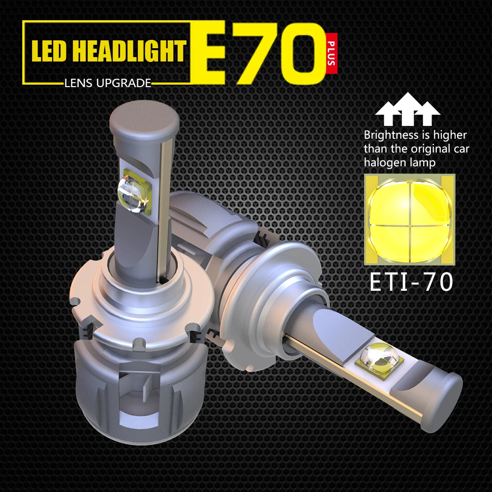 

Super Bright LOAUT XP70 D4C 50W 8000LM 6000K 24V Car LED Headlight Bulbs High Low Beam ETI CSP Chips 100% Canbus Most of Car