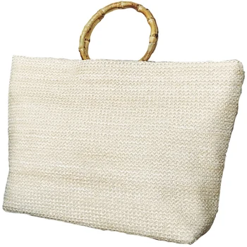 

Le Hand-Woven Straw Bag Lafite Shoulder Portable Handbags Travel Beach Bag Weaving Straw Bag