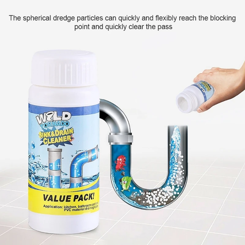 

Sewer Pipe Dredge Agent Sink Cleaner Chemical Powder Drainage Cleaner Pipe Through Channel Powder