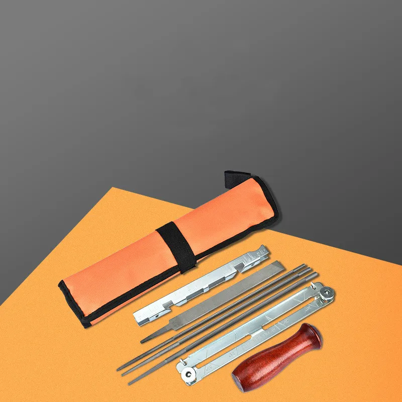 Chain saw trowel bag set electric chain saw hoe chain trowel Wooden handle Flat wart Depth Gauges Sickle Boring tool holder