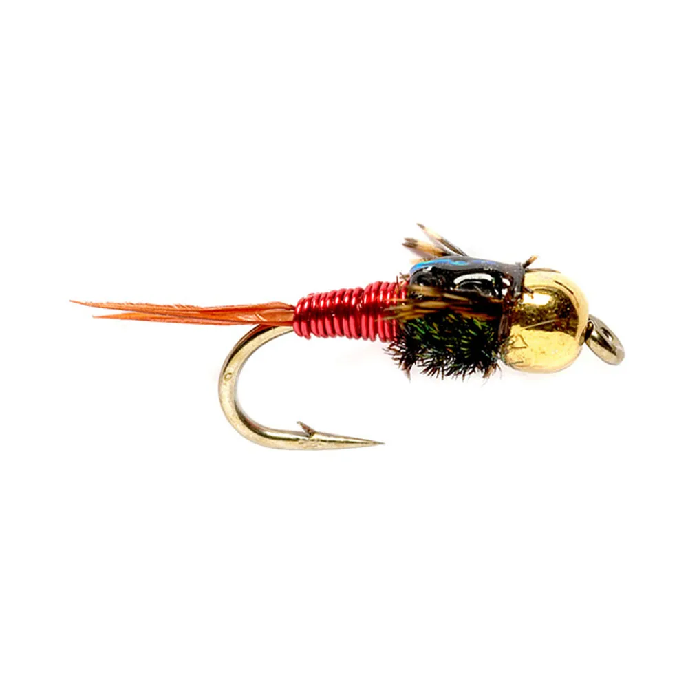 Buy 6pcs Aventik Copper John Red Flies Dry Trout Nymph