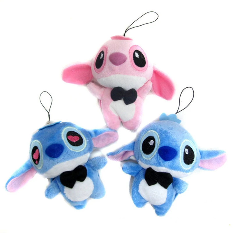 

10 CM Mini Small Stitch Plush Doll Animal Lilo Stuffed Stich Toy KeyChain