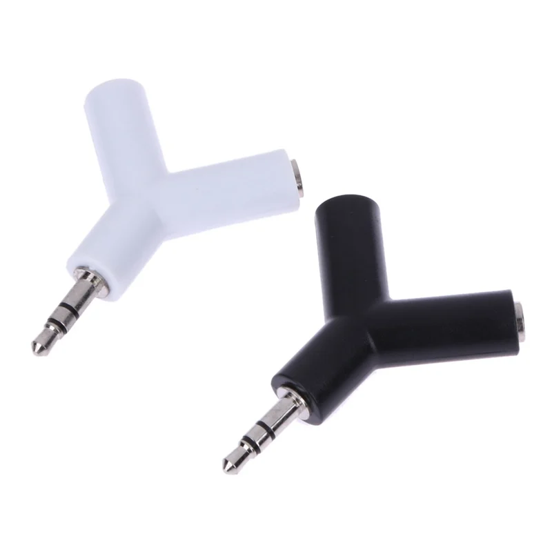Y Type 3.5mm Headphone Male To Dual Female Audio Cables Headphone