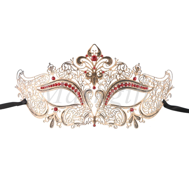 2017 Новинка черная винтажная Серебристая белая синяя металлическая Маскарадная