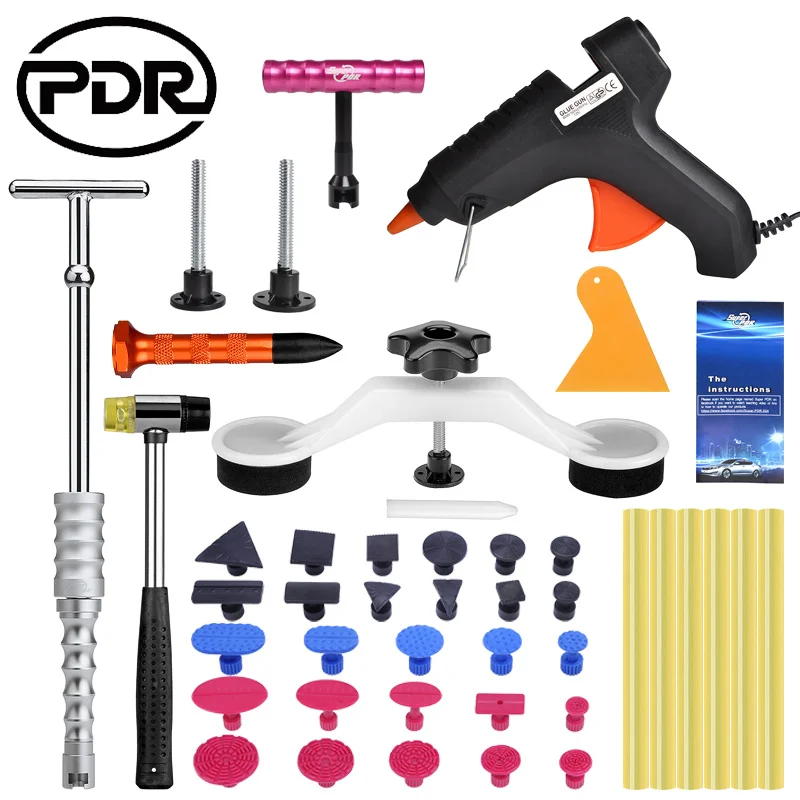 

PDR Paintless Dent Repair Remover kit Hand Tool Set Repair Tool Hand Tools for for Variety Car Dent Repair