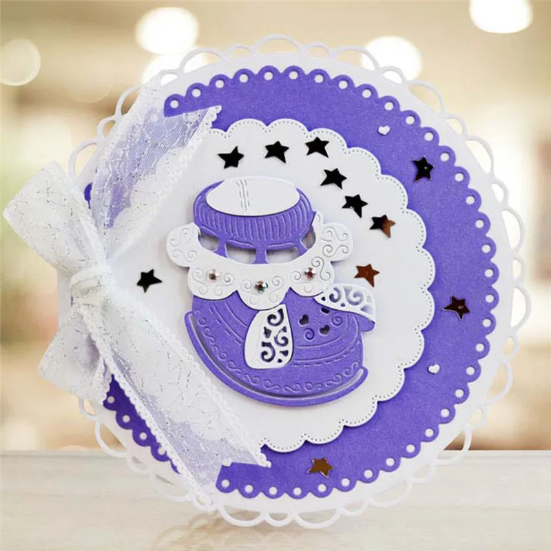 

YaMinSanNiO Baby Girl Booties Metal Cutting Dies New 2019 for Card Making Scrapbooking DIY Album Embossing Paper Craft Die Cut