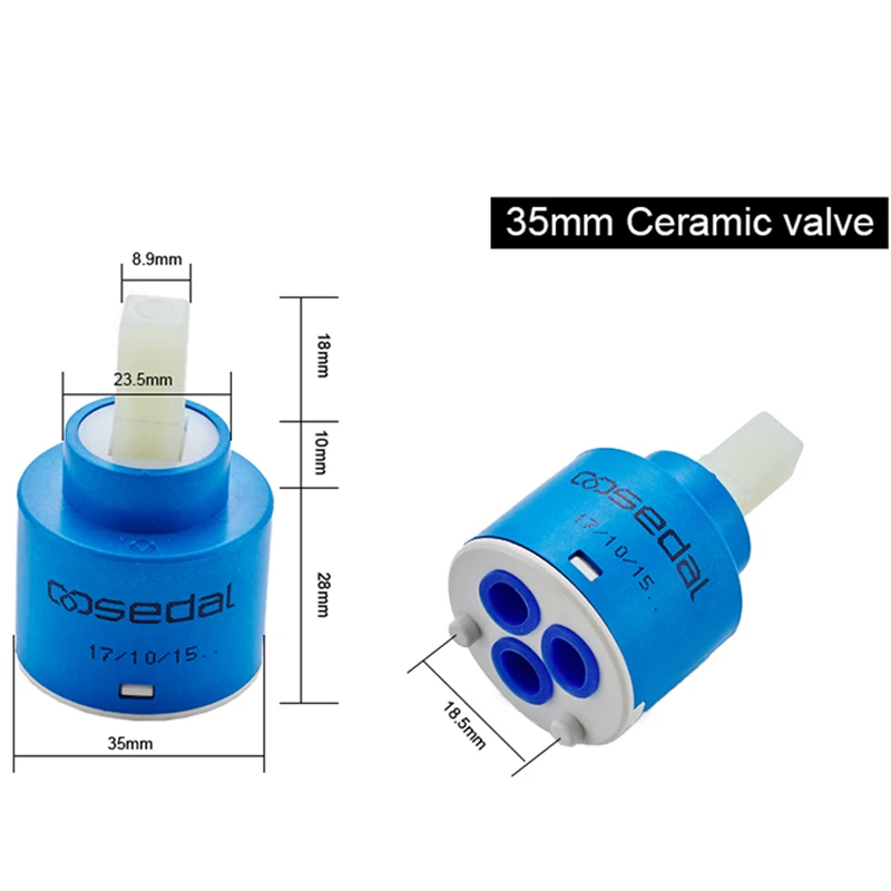 Faucet ceramic cartridge shower valve 35/40mm cartridge ceramic tap mixer for faucet SEDAL valve ROVATE