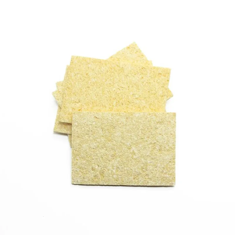 

High Temperature Enduring Condense Electric Welding Soldering Iron Cleaning Sponge Yellow NEW