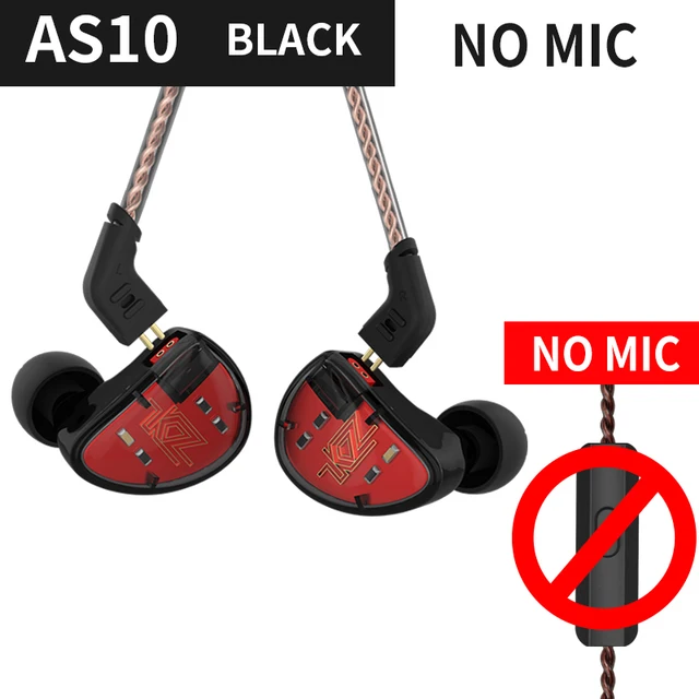 Aliexpress Buy KZ AS10 5BA Driver Unit In Ear Earphone 5 Balanced 