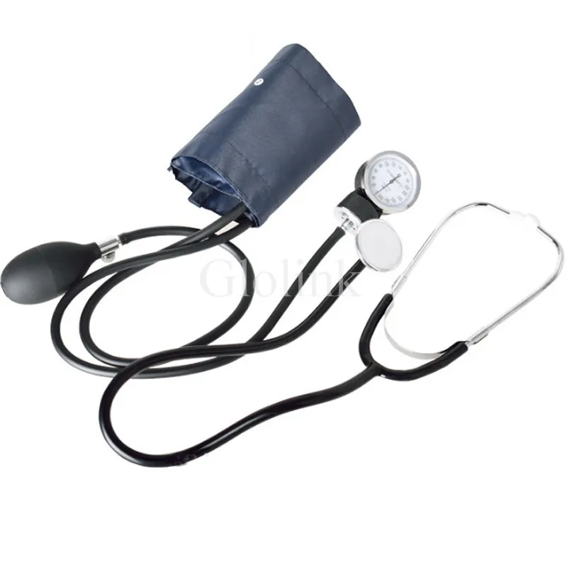 

Aneroid Sphygmomanometer Blood Pressure Measure Device Kit Cuff Stethoscope Home Use Blood Pressure Manual Sphygmomanometer