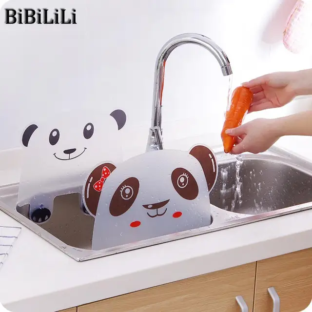 Cute Panda Piatto di Cucina Deflettore Sink Acqua del Lavandino Da Cucina In Pla Cute Panda Piatto di Cucina Deflettore Sink Acqua del Lavandino Da Cucina In Pla