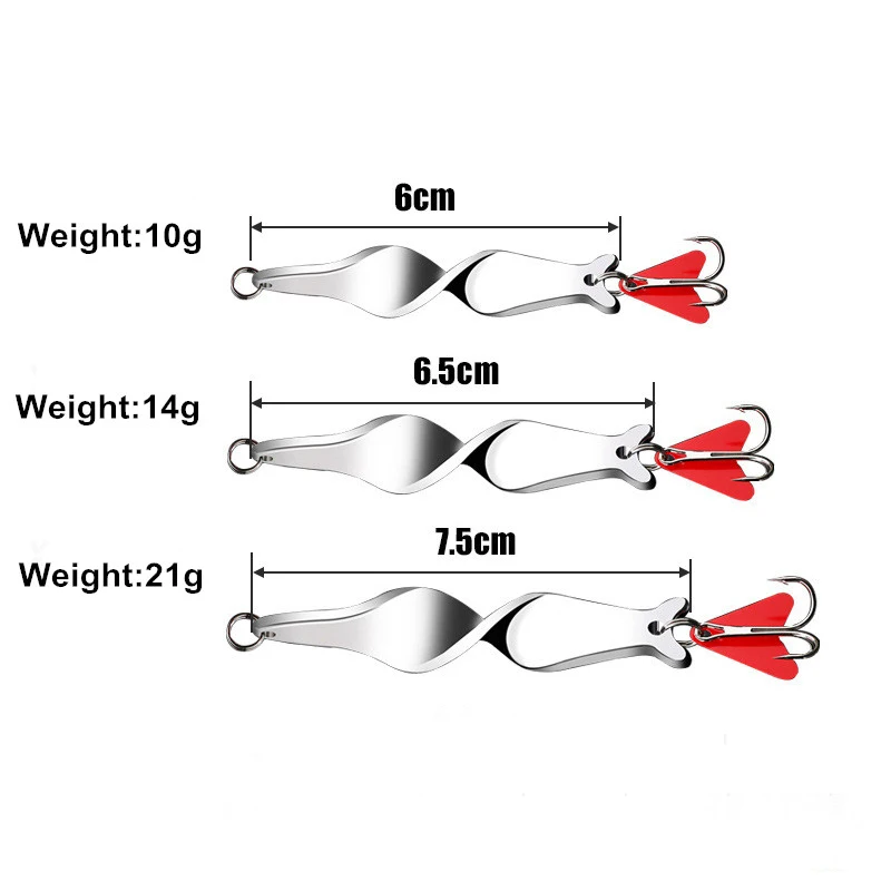 YG196 10 г/14 г/21 г Спиннер ложка рыболовные приманки жесткие приманки для рыбалки металлические рыболовные снасти с тройным крючком