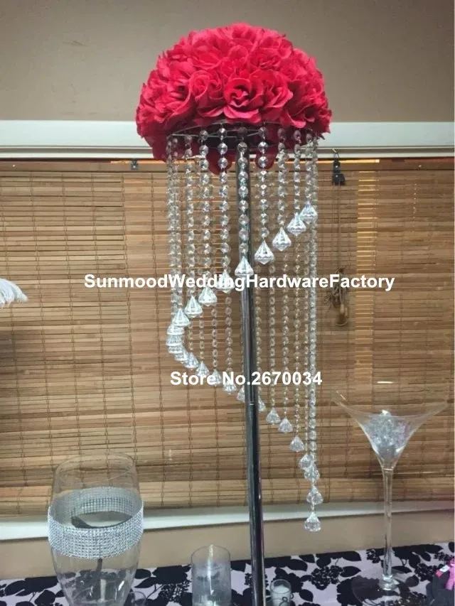 Прозрачная труба Акриловая ваза свадебный стол центральный цветок держатель центральный Реверсивный акриловый