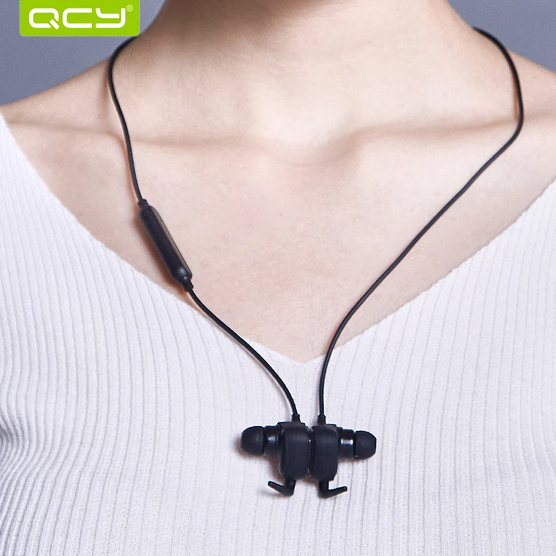 QCY QY12 Bluetooth Earphones Sport Wireless Earphones Magnet Switch Earbuds With Mic Noise Cancelling Earbud