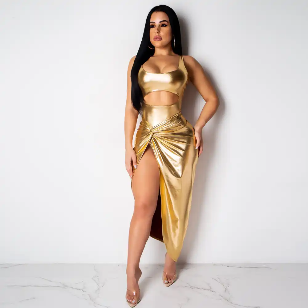 gold dress ladies