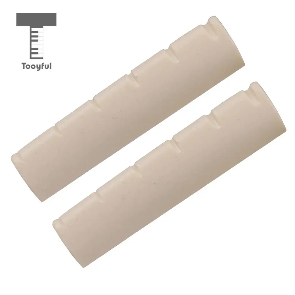 2pcs 6 String Guitar Nut Slotted for Left Handed Acoustic Guitar Parts