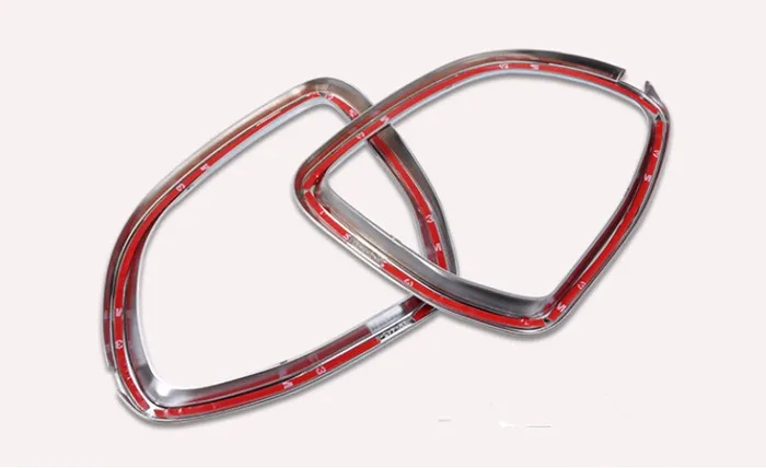 Chrome Car Exterior Mirror Decal Frame Cover Trim 2pcs For BMW X5 X6 2014-16 Auto Accessories Decoration Strips Stickers  (3)