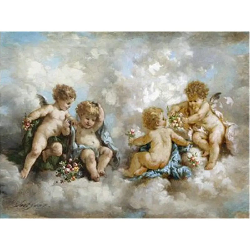 

Diy Diamond Painting Cupid 5d square Diamond Mosaic Cross Stitch Kit Diamant painting angel Full diamond Embroidery pattern