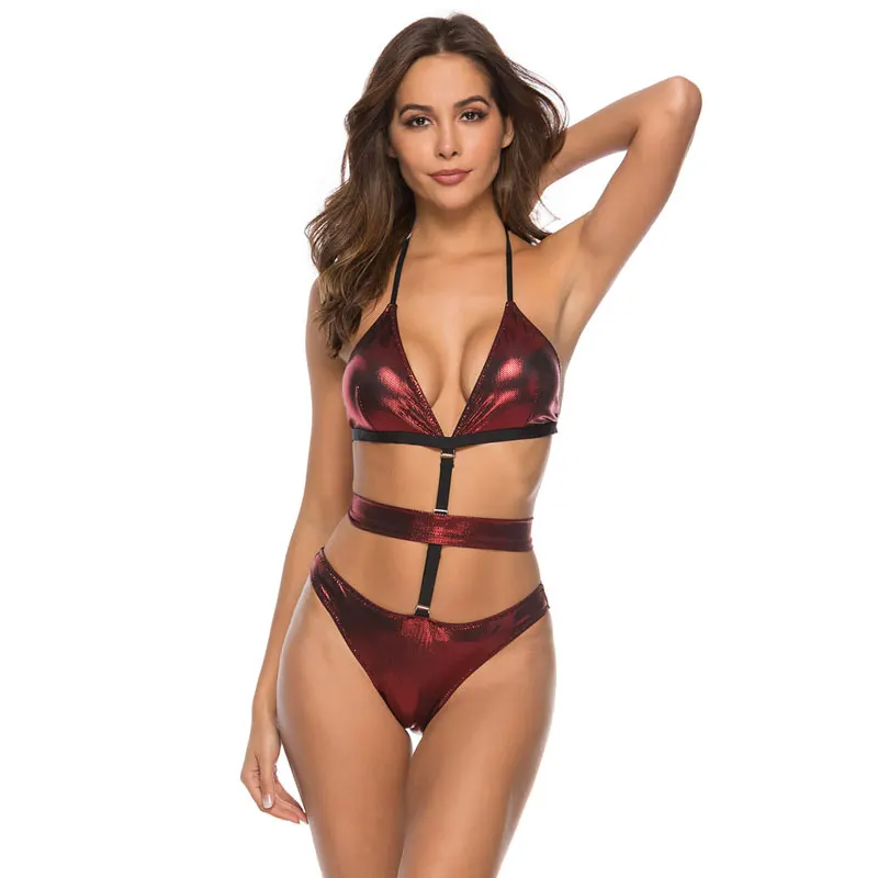 women's metallic swimsuits
