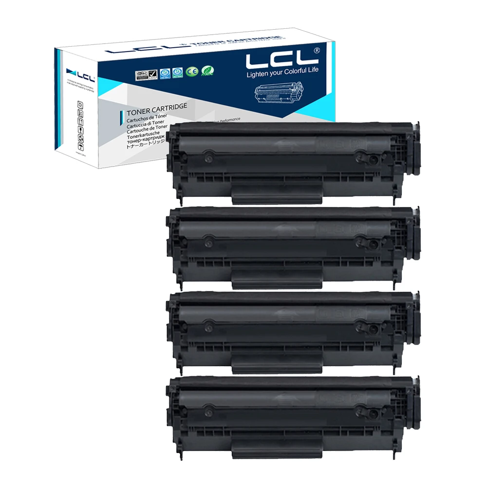 LCL 104 0263B001AA CRG104 FX 9 FX 10 (4 Pack Black) Toner Cartridge Compatible for Canon Fax L