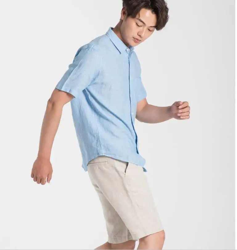  Xiaomi high quality linen breathable casual men shorts Natural linen Soft comfortable Slim Skin-fri