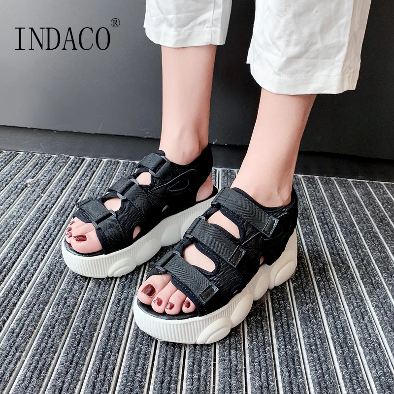 

2019 Women Sandals Platform Sandals Comfortable Summer Shoes Womens Sandals Flat 5.5cm