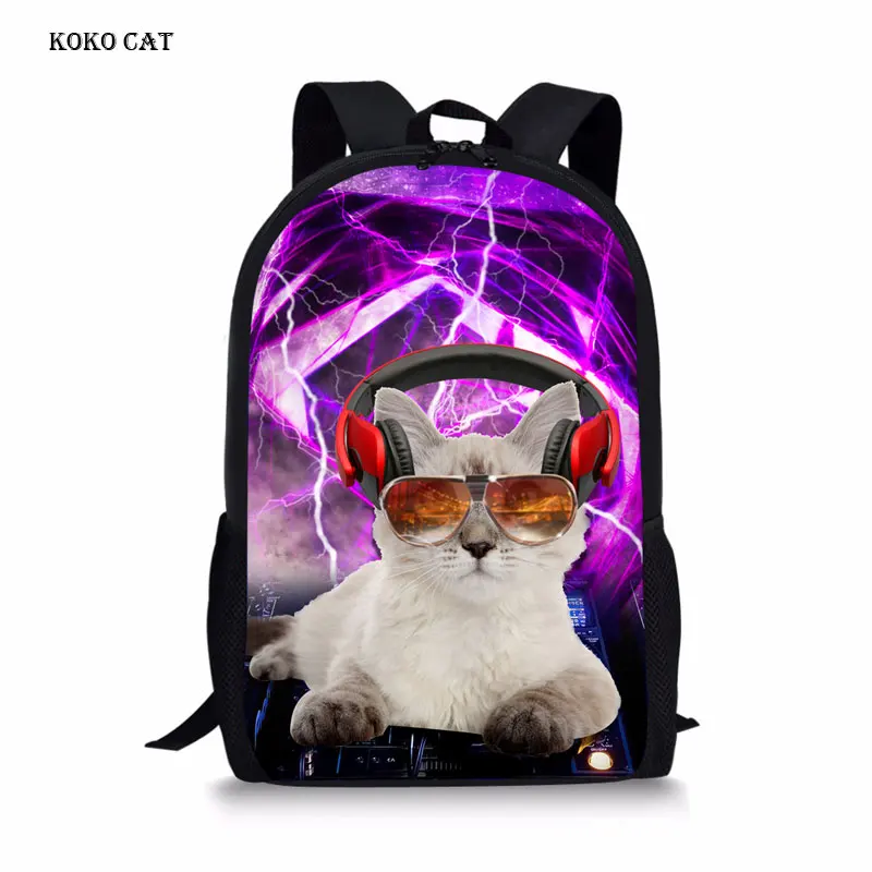 

Cute Denim Cat Printing Primary School Bags for Kids Girls Orthopedic Backpack Shoulder Bag Student Schoolbag Mochila Infantil