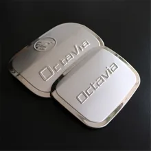 For Skoda Octavia 2005 -2017 A5 A7 Stainless Steel Gas Tank Cover Fuel Tank Cap Auto Gas Cap Trim Car Styling