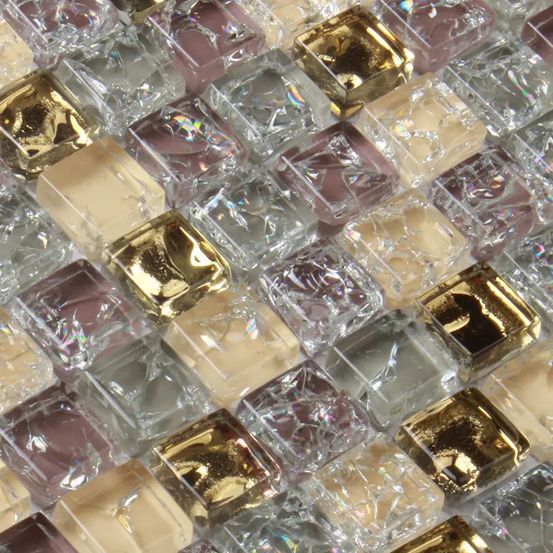 Online toptan alım yapın glass backsplash gold Ãin'den glass ...