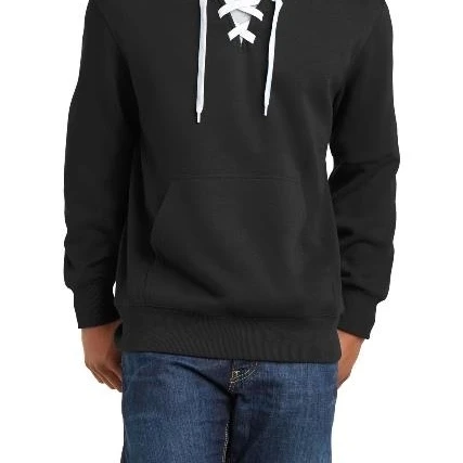 Sport-Tek ST271 Lace Up Pullover Hooded Sweatshirt Black - Extra Small (1)