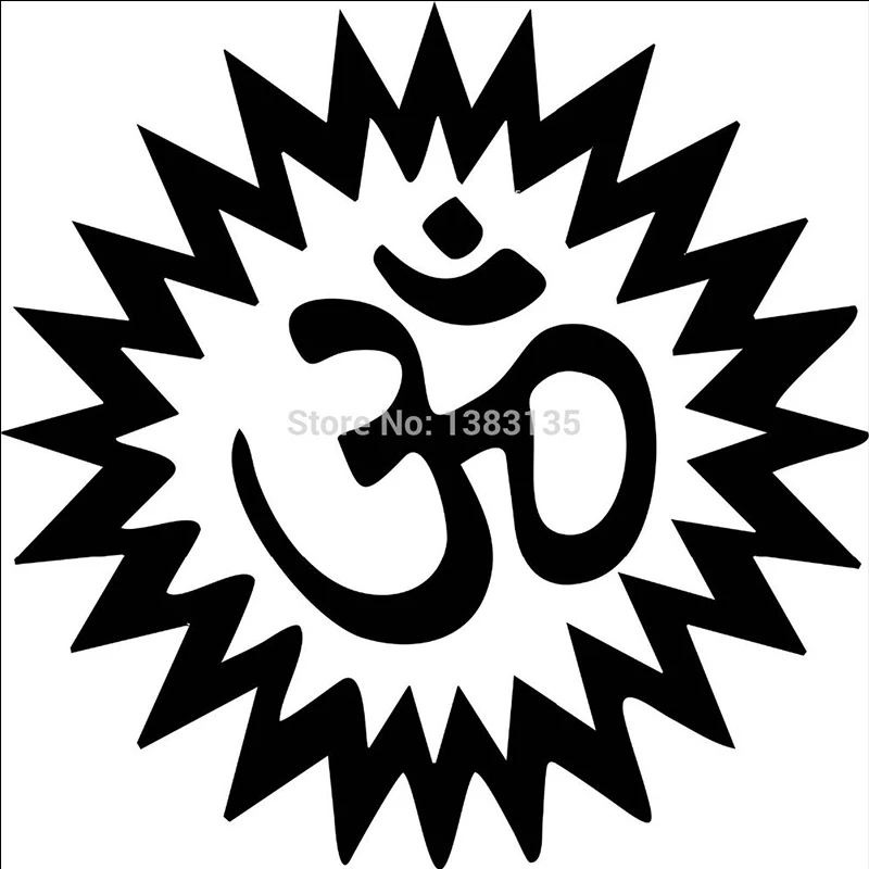 HotMeiNi Hot Sale Aum Goddess Wicca Pentacle Car Sticker For Truck Window Bumper SUV Door Kayak