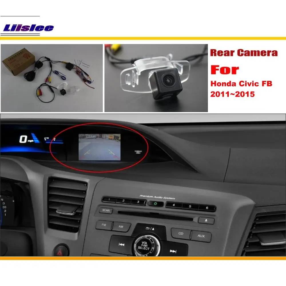 Автомобильная камера заднего вида для Honda Civic FB 2011 2012 2013 2014 2015 Аксессуары парковки