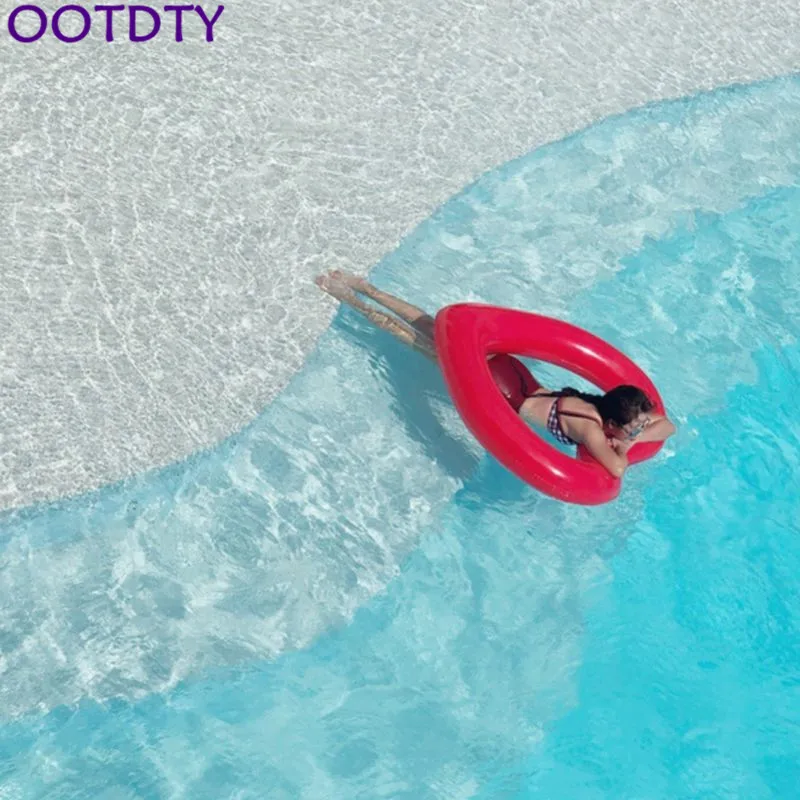 OOTDTY надувной плавательный круг красный в форме сердца плавающие инструменты плавание ming бассейн спасательный буй
