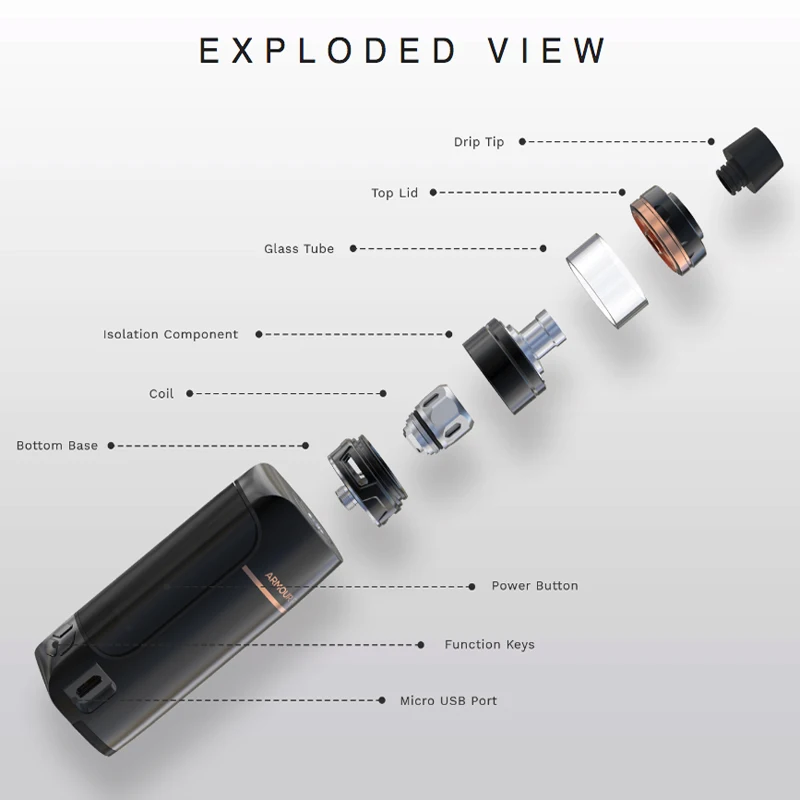 Аутентичный Vaporesso Armour Pro TC Kit с 100 Вт каскадным баком для младенцев 5 мл GT сетчатая