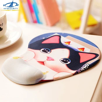 

[HFSECURITY] Soft Comfortable Rubber Mouse Pad with Wrist Rest Accessories for Laptop and Desktop Computer