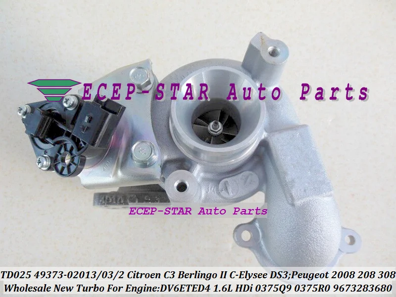 TD025 49373-02013 49373-02003 49373-02002 0375Q9 For Citroen C3 Berlingo II C-Elysee DS 3 For Peugeot 2008 1.4L 208 308 DV6ETED4 1.6L HDi  (1)