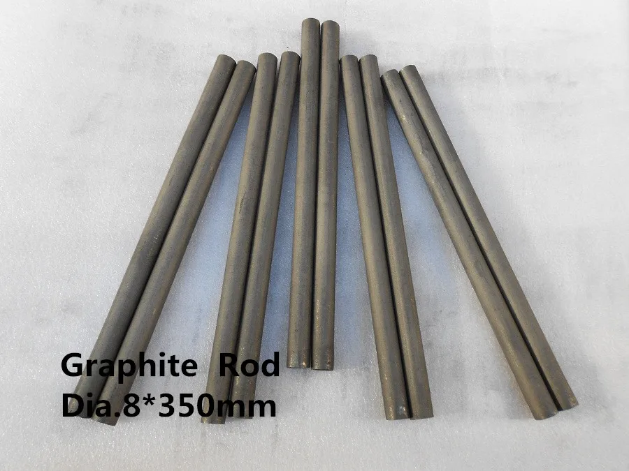graphite rod Dia.8*350mm / electrode graphite rod ,pure graphitized carbon ROD ,FREE SHIPPING