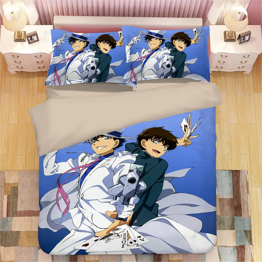  Detective Conan 3D Cartoon print bedding set Duvet Covers Case Closed comforter bedding sets bed li